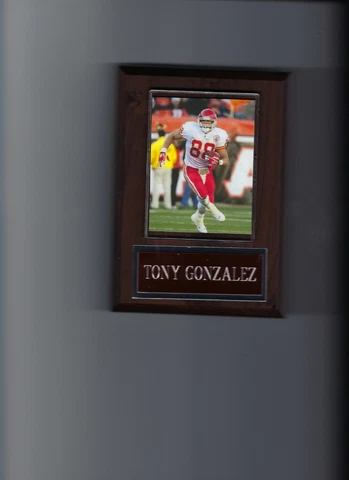 TONY GONZALEZ PLAQUE KANSAS CITY CHIEFS KC FOOTBALL NFL Cover