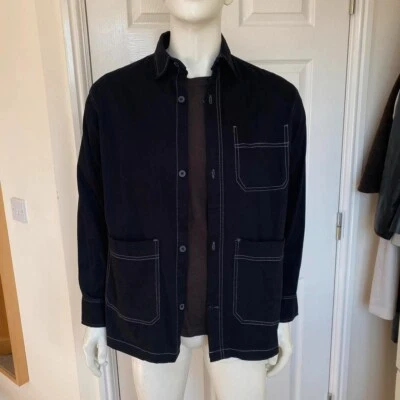 Dr Essentials Black Contrast Stitching Overshirt - Size M, BNWT - Image 1 of 4
