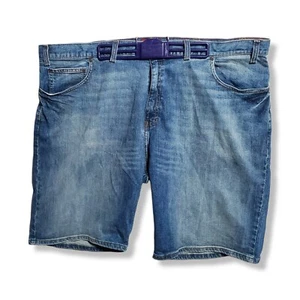 Foundry Jean Shorts Men 48 Blue Denim Flex Comfort 10in Inseam Casual - Picture 1 of 14