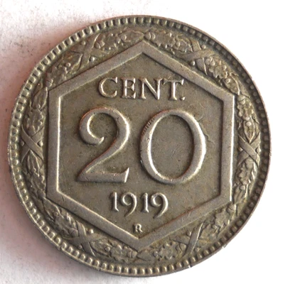 1919 ITALY 20 CENTESIMI - AU - Excellent Vintage Coin - Lot #N23 - Image 1 of 2
