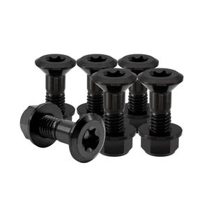 Kit de pernos y tuercas de piñón de titanio M8 Rison perno para moto de tierra con tuerca de bloqueo 6 piezas - Imagen 1 de 7