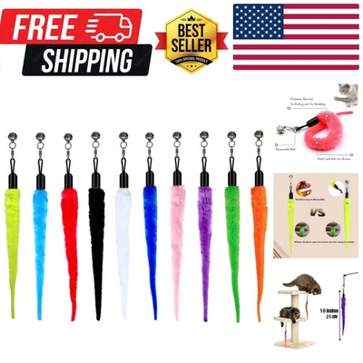 Интерактивные сменные игрушки-черви для всех пород упаковка 10 шт. — развлечение кошек повсюду - Изображение 1 из 4