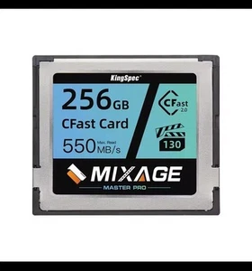 KingSpec 256GB CFast 2.0 Memory Card, Media Storage Camera-Card with VPG130 - Picture 1 of 2
