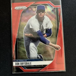 2025 Prizm Baseball Don Drysdale Ruby Wave Prizm - Picture 1 of 3