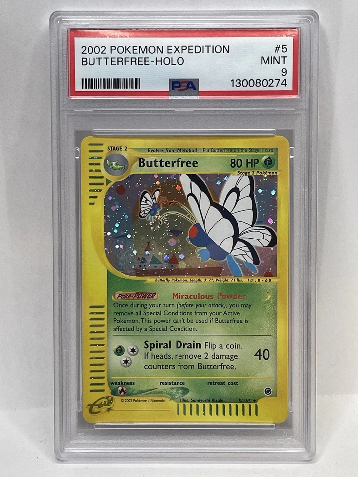 Butterfree Expedition Base Set Holo 5/165 Pokemon TCG PSA 9 MINT - Image 1 of 2