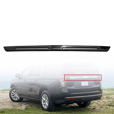 Moldura de puerta trasera para Chevy Suburban/Tahoe 2021 2022 2023 2024 brillo Foto 1 de 3