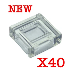 New Lego 1x1 Clear Tile - Transparent Clear - Smooth for Ice Water - 40 pieces - Picture 1 of 1