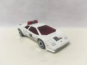 2018 Hot Wheels Loose White Lamborghini Countach Pace Car Grand Prix - Picture 1 of 3