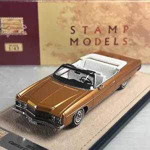 1/43 GLM Stamp 1973 Chevrolet Caprice Convertible Open roof Orange STM731003 - Picture 1 of 3
