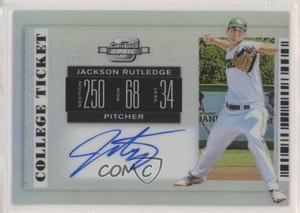 2019 Panini Contenders Draft Picks Optic College Ticket Jackson Rutledge Auto