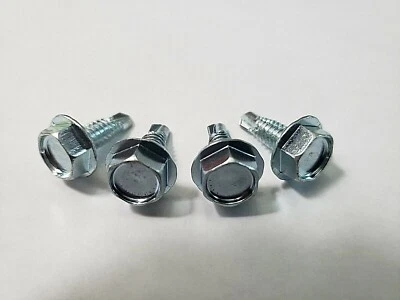 45-PACK of Garage Door Self Drilling Tek Screws/ Fasteners, 1/4" x 3/4" NEW - Image 1 of 3