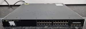 Cisco WS-C3650-24TD 24xGB RJ45 2x GB SFP 2x 10GB SFP+ Switch w 2x PSU - Afbeelding 1 van 10