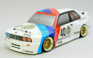 HPI 1/10 RC Car BODY Shell BMW E30 M3 WARSTEINER 200mm -PRE-PAINTED- #120261 - Picture 1 of 5