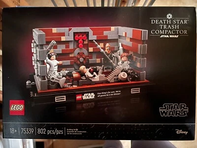 LEGO Star Wars Set 75339 Death Star Trash Compactor Diorama Skywalker Chewy New - Image 1 of 4