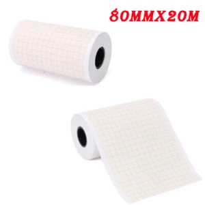 2 rolki-80MM * 20M Papier do drukarki termicznej do maszyny EKG EKG Elektrokardiograf Nowy - Zdjęcie 1 z 10