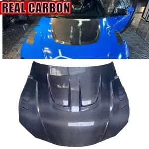LB Style Hood Cover Carbon Fiber Cowl For Toyota Supra A90 A91 MK5 2019+ - Picture 1 of 9