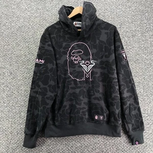 The Bape Inter Miami CF A Bathing Ape Pullover Hoodie Sweatshirt Mens XL Limited - Picture 1 of 20