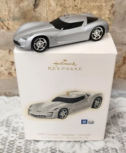 HALLMARK 2009 Corvette Stingray Concept Car Keepsake Ornamento Display con Scatola - Foto 1 di 10