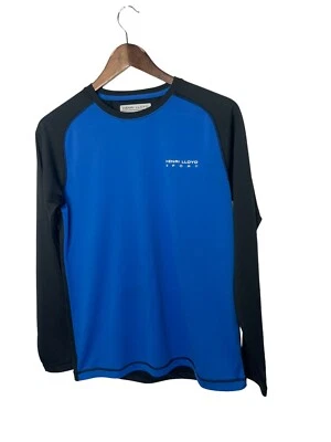 Мужская рубашка HENRI LLOYD Active Dri синяя черная размер маленький - Изображение 1 из 2