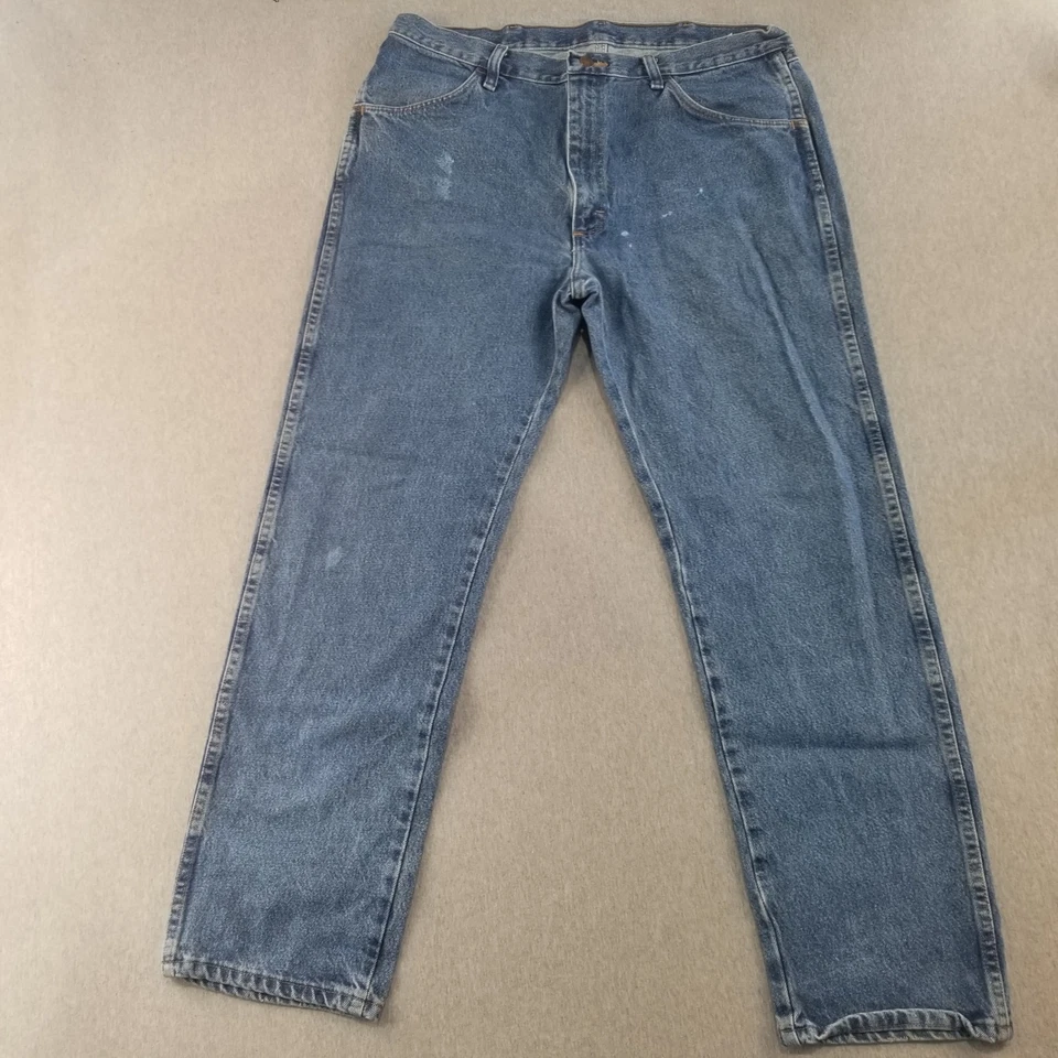 Rustler Jeans Men's Sz 36x32 VTG 100% Cotton Blue Med Wash High Quality Durable - image 1 of 4
