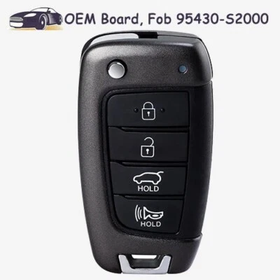 Flip Remote Key Fob 95430-S2000 OEM Board for 2018 2019 - 2021 Hyundai Santa Fe Foto 1 de 4