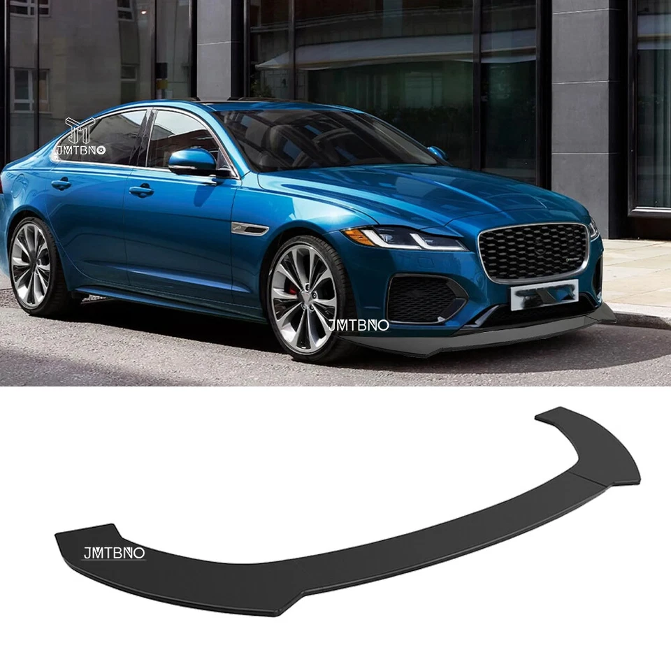 Kit de alerón divisor de labios para parachoques delantero negro brillante para Jaguar XE XJ XF F-Pace Foto 1 de 4