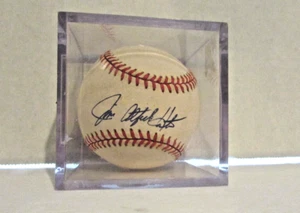 JIM CATFISH HUNTER BASEBALL BALL IN LUCITE BOX RAWLINGS - Picture 1 of 7