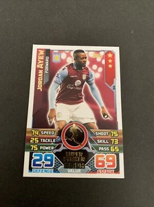 2015/16 Aston Villa Jordan Ayew Topps Match Attax #54 - Picture 1 of 2