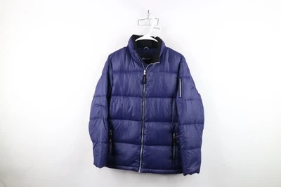 Marmot Womens XL 700 Fill Down Feather Full Zip Winter Puffer Jacket Coat Blue - Image 1 of 4