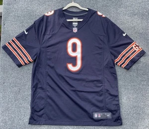 Nike Chicago Bears NFL Football Jersey Mens XL On Field Nick Foles #9 Logo Navy - Picture 1 of 11