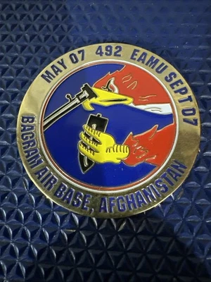Challenge Coin  492d Fighter Squadron F-15E Afghanistan, Edition - F15 Eagle￼￼ - Image 1 of 2