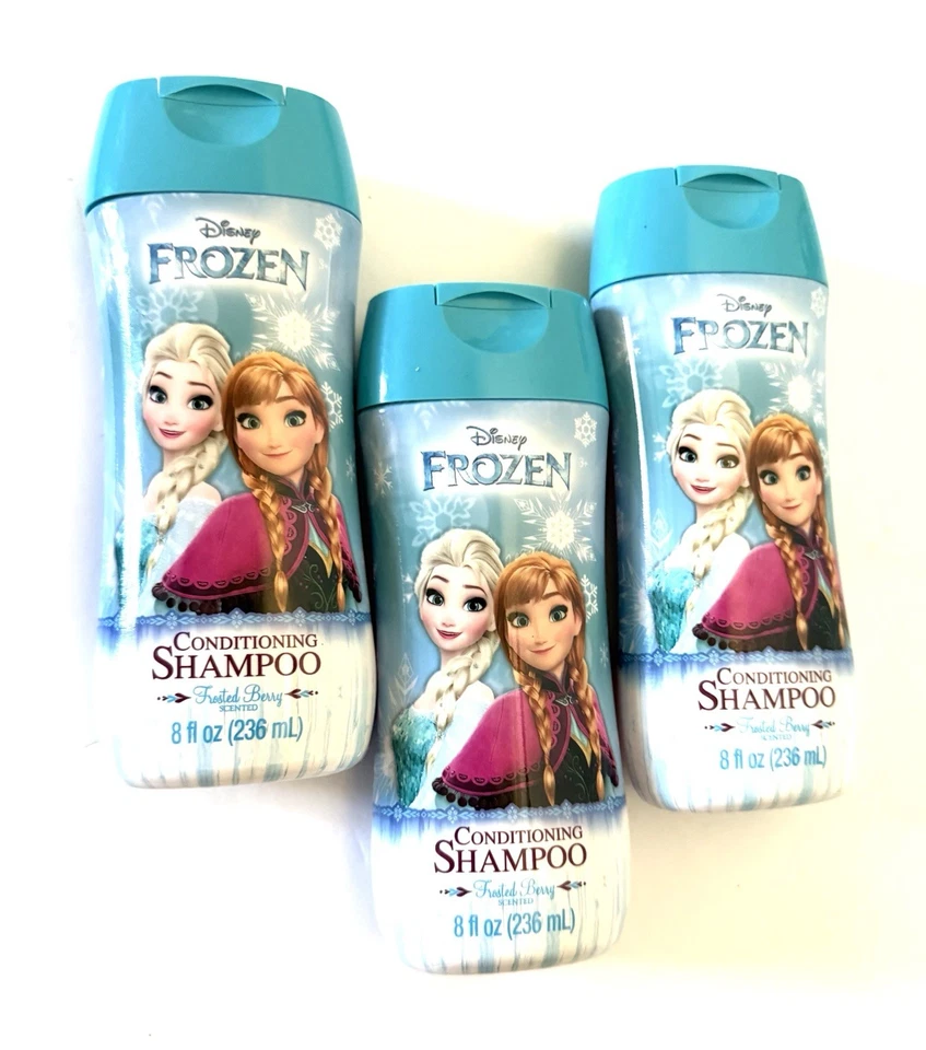 Champú acondicionador Disney Frozen Kids Frosted Berry 8 oz cada uno (lote de 3) nuevo Foto 1 de 2