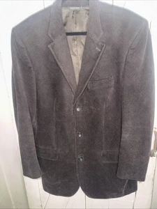 Banana Republic Corduroy Blazer Dark Brown Sport Coat Suit Jacket EUC Sz 44R - Picture 1 of 12