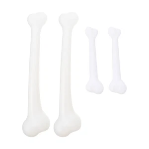 4 pièces accessoires squelettes simulés faux petits squelettes os en plastique - Photo 1/6