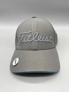 Titleist Cap Mens Gray Strapback Golf Hat With Magnetic Ball Marker - Picture 1 of 10