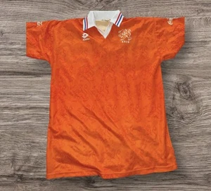 Vintage lotto Netherlands home Football Shirt Top white orange size XXL - Picture 1 of 6