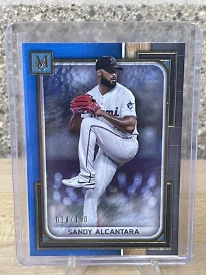 2023 Topps Museum Collection Baseball Sandy Alcantara /150 BLUE - Image 1 of 3