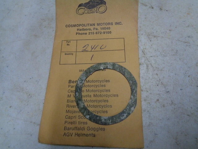 Tapa Filtro Aceite Junta NOS Benelli 125cc 250cc Barracuda 5 Velocidades 2410 Foto 1 de 1