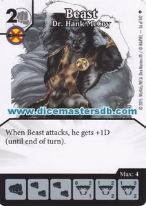 Beast Dr. Hank McCoy #36 - Age of Ultron - Marvel Dice Masters - Picture 1 of 1