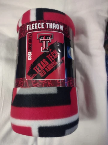 throw-blanket-Texas Tech-Raiders-50"x60"-Red & Black-fleece-football-Texas Cover