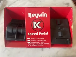 Pedales de velocidad KEYWIN nuevos-antiguos de colección • Sin herrajes/tacos. (NJ) - Imagen 1 de 4