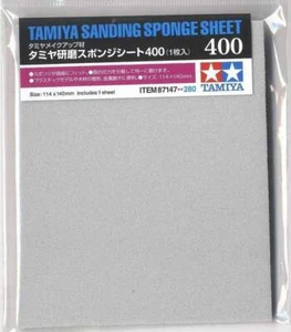 TAMIYA SANDING SPONGE SHEET GRIT SIZE 400 #87147 - Picture 1 of 2