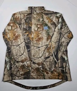 Hunters Specialties Mens 1/4 Zip Realtree Camo Scent-A-Way TEK 4 Pullover XL - Picture 1 of 14