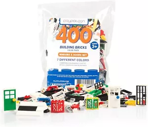 Juego de 400 piezas de ventanas, puertas y techos - Kit de juego compatible con ladrillos de construcción - Imagen 1 de 7
