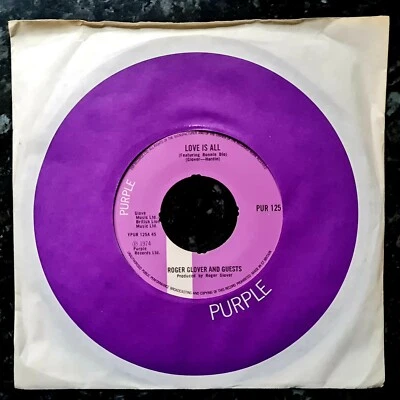 Roger Glover / Deep Purple - Love Is All / Old Blind Mole - Ex Con - 1974 7" - Image 1 of 2