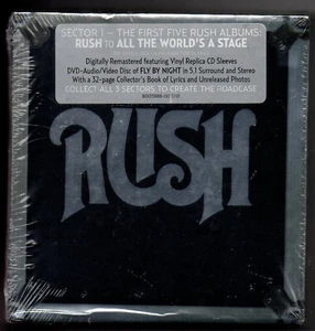 RUSH - SECTOR 1 THE FIRST FIVE RUSH ALBUMS (2011) SEALED  5CD +DVD - Imagen 1 de 2