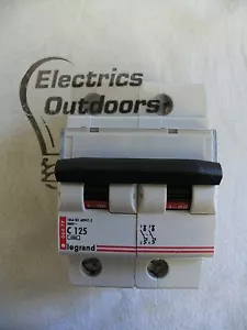 LEGRAND 125 AMP TYP C 10 kA DOPPELPOLIGER MCB SCHUTZSCHALTER 400V 064 77 - Bild 1 von 3