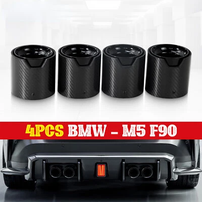 Carbon Fiber Exhaust Auto Rear Muffler Exhaust for BMW M5 F90 Tips Foto 1 de 4