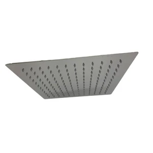 Soffione per doccia da bagno slim quadrato 30x30 cm effetto pioggia cromato - Foto 1 di 2