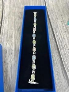 Jay King Mine Finds .925 Aquamarine Morganite Bracelet NIB 7-1/4" - Picture 1 of 10
